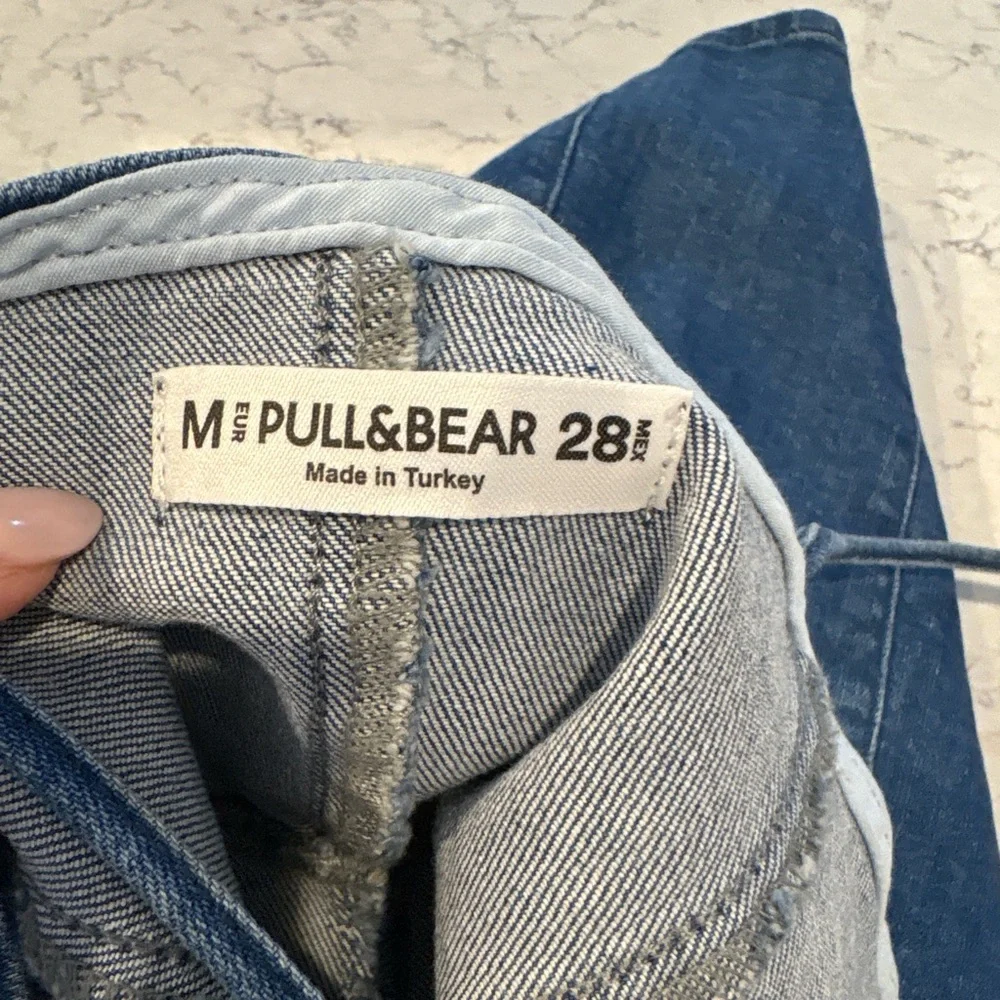 Pull&Bear Cami Denim Mini Dress‎ sweetheart neck spaghetti straps Size m - Picture 10 of 10